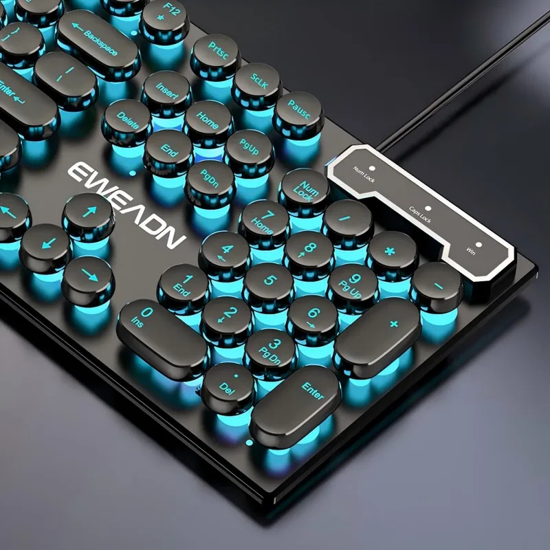 Gaming Keyboard No Rgb - 레트로 펑크 기계식 느낌 키보드 마우스