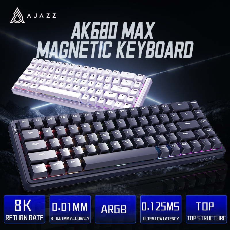 Gaming Keyboard Hot Swappable - AJAZZ AK680 MAX 기계식 키보드 마그네틱